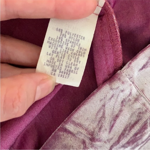 RARE  pink velvet Vintage Betsey Johnson dress with mesh - Picture 9 of 11